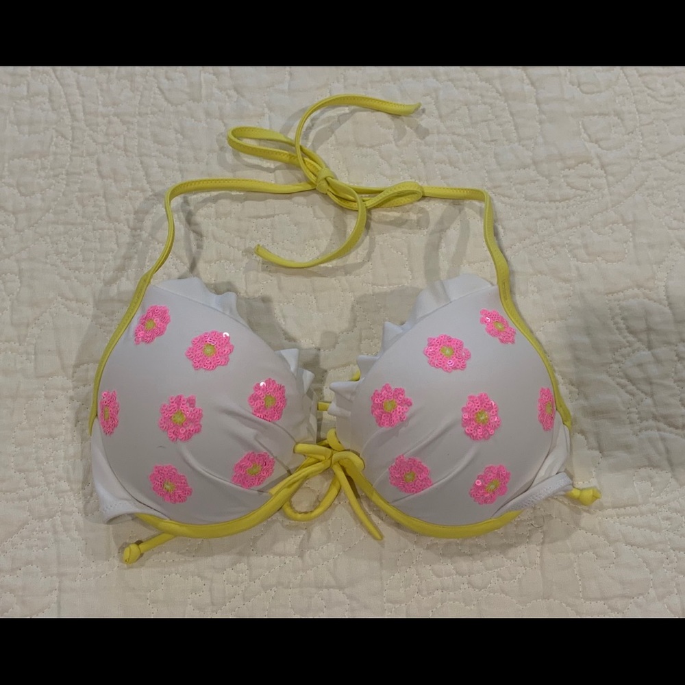 ‼️SALE‼️Victoria’s Secret Sequin Bikini Top